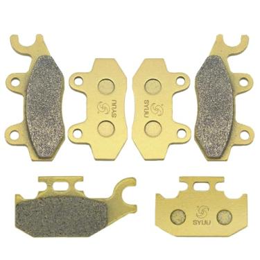 Imagem de S SYUU Kit de conjunto de pastilhas de freio dianteiras traseiras de motocicleta confiável de alto desempenho compatível com Can Am Ryker Ace 600/900 FA165F FA135F FA317R