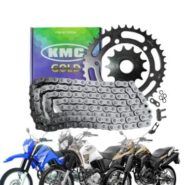 Imagem de Kit relaçao Xtz Lander 250 Tenere 250 com retentor 2006 ate 2025 kmc gold