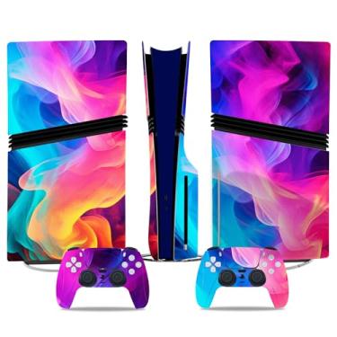 Imagem de Skin Sticker for PS5 Pro Disc Edition, Protective Vinyl Decal Cover Wrap for Console and Controller (Multi)