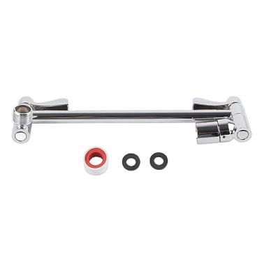 Imagem de Extensão Ajustável do Braço do Chuveiro, Chapeamento Cromado de Cobre Completo, Design de Engrenagens Laterais Duplas para Capacidade de Peso Extra Pesado, Tubo de Cobre Espesso