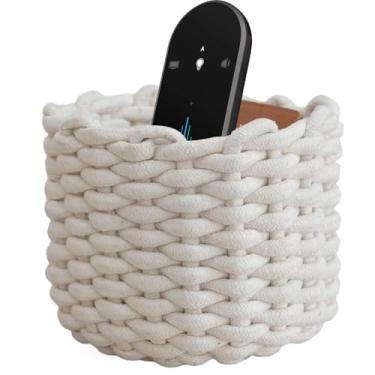 Imagem de Bohany Cesto De Corda De Algodão - Cesto de Brinquedos Trançado,Organizador Doméstico Para Quarto De Bebé Casa De Banho Sala Prateleiras Escritório Despensa Quarto Estudantes Frutas Chuveiro