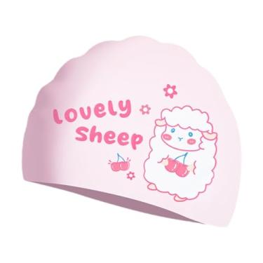 Imagem de predolo Touca de natação infantil resistente à água com desenho animado para meninos e meninas, touca de natação infantil para mergulho no verão, equipamento