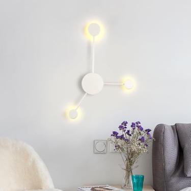 Imagem de GZZBMY Arandelas de parede modernas de LED de metal acrílico para iluminação de parede luminárias de parede nórdicas minimalistas para sala de estar interna quarto corredor decoração de escritório