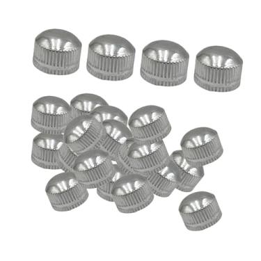 Imagem de IEUDNS 100x Tampas de parafuso M4 para luminárias, maçanetas, porcas de ferro para teto, tampas de parafuso para decoração de luminárias pendentes, Prata