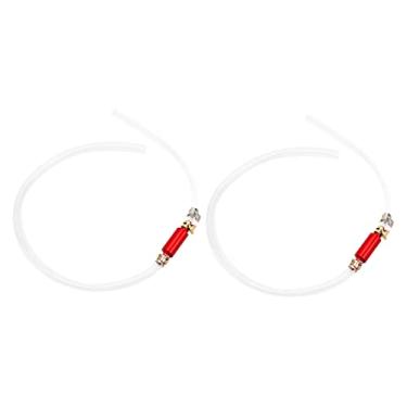 Imagem de lyrlody 2pcs Brente a Embreagem do Fluxo de Freio Bledage Motorciclo Hydraulic Breke Bledage Kit Com Mangueira de Plástico ABS e Grampo de Metal para Motocicleta Carro Universal Ajuste