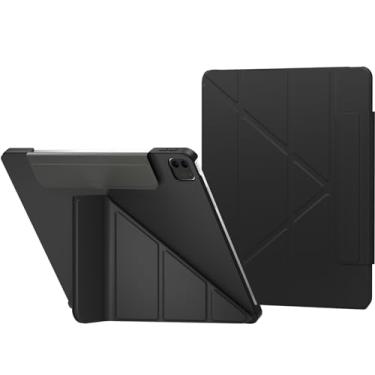 Imagem de SwitchEasy Origami New iPad Pro 12.9 Capa 5ª Geração - Capa protetora Folio para iPad Pro 12,9 polegadas (2021-2018) Suporte quadru-fold 2ª Geração, Apple Pencil Charging, Auto Wake/Sleep - Preto