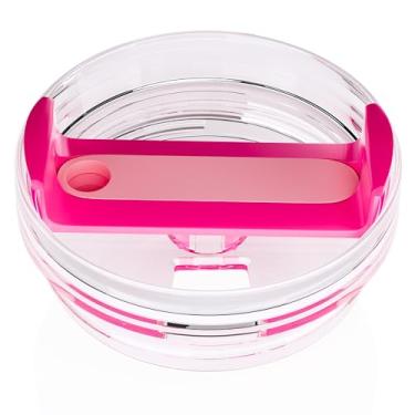 Imagem de CeleVista Substituição de tampa de copo de 1,134 g, tampas de copo adequadas para Stanley Quencher, sem palha, capas de substituição para acessórios Stanley Cup (peônia)