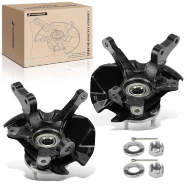 Imagem de A-Premium 2 x Junta de direção dianteira esquerda e direita e conjunto de cubo de rolamento de roda compatível com Hyundai Accent 1999-2006, com proteção contra poeira, lado do motorista e do