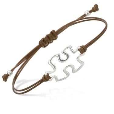 Imagem de PATIKIL Pulseira de corda de quebra-cabeça, pulseira de corda trançada feita à mão ajustável com pingente para amizade, joias artesanais faça-você-mesmo, 11.8 inch, Corda de cordão, Sem pedra