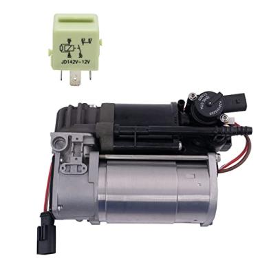 Imagem de TRQ Bomba compressor de suspensão a ar com relé compatível com BMW 5 7-series F01 F02 F04 F07 F11
