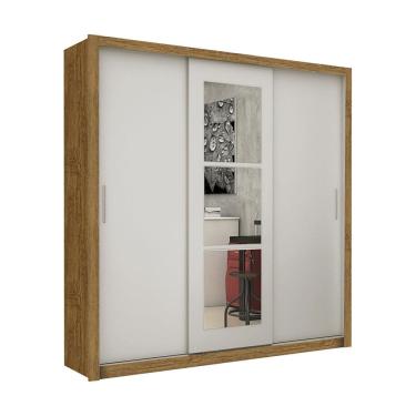 Imagem de Guarda-Roupa Casal Clarice 4 Gavetas com Espelho Carioca Móveis