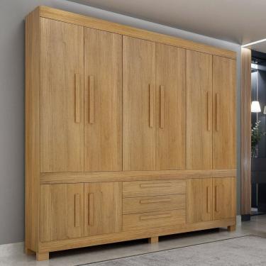 Imagem de Guarda-roupa Casal 10 Portas 100% Mdf Lucca Cinamomo