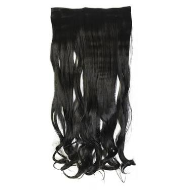 Imagem de Aplique Tic Tac de Cabelo Orgânico 70cm 150g – Textura Natural Similar ao Cabelo Humano (CASTANHO_ESCURO_ONDULADO_#2)