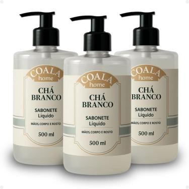 Imagem de Kit Coala Home: 3 Sabonetes Liquidos Chá Branco 500ml
