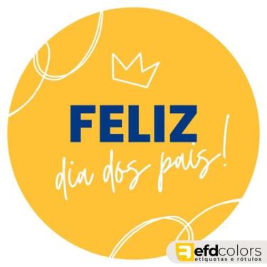 Imagem de Etiquetas Adesivo Dia Dos Pais 5cm - Kit C/100 - Efd Colors, 4