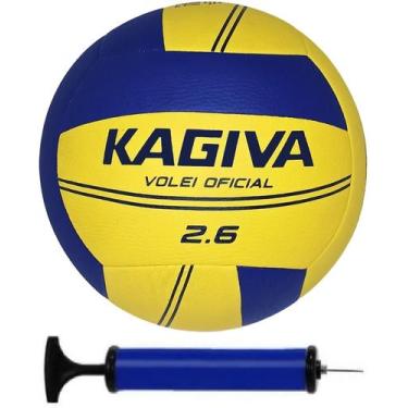Imagem de Bola Volei Kagiva 2.6 Oficial + Bomba de Ar