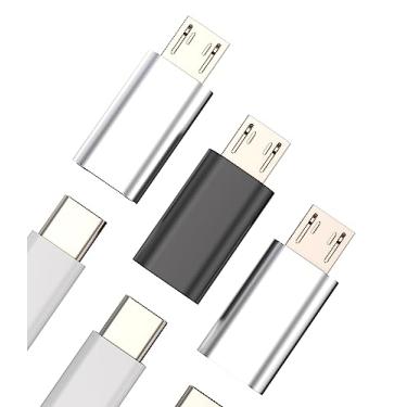 Imagem de Adaptador Micro USB macho para USB C fêmea (pacote com 3) conversor de cabo carregador tipo C para iPad Thunderbolt Cord carregamento compatível com Samsung Galaxy S6 S7 A8 Edge Nexus Note 5 6