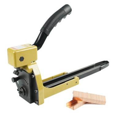 Imagem de HB3515 Grampeador manual de fechamento de caixa - Pistola de grampo calibre 16 para fechar caixas onduladas, caixas dobráveis - coroa de 34,7 mm, grampos de 15 mm (5/20.3 cm)