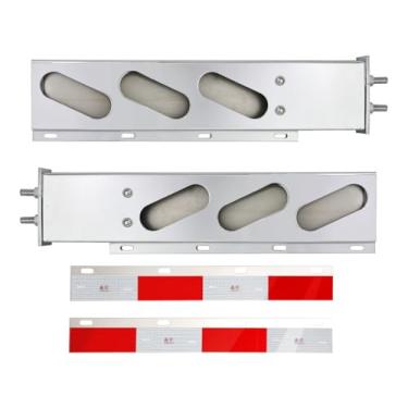 Imagem de TBOZZ Barra traseira de suspensão de lama de aço inoxidável com recortes de luz ovais espaçamento de parafuso de 6,3 cm, mola