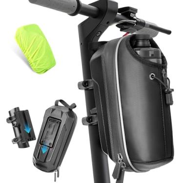 Imagem de GXCROR Bolsa de scooter elétrica de grande capacidade de 2L, bolsa de armazenamento frontal à prova d'água, bolsa de guidão portátil para transporte de telefone, garrafa, ferramentas de carregador