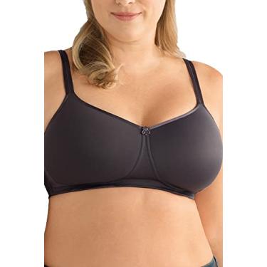 Imagem de Amoena Sutiã feminino Mara acolchoado, sem aro, com bolsos, Cinza escuro, 32C