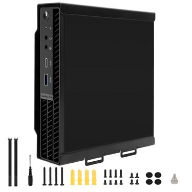 Imagem de JinLunar Suporte Para Mini Pc Compatível Com Gabinete Dell Optiplex Micro Form Factor, De Parede E Mesa Os Modelos Mff 3040, 3046, 3050, 3060, 3070, 3080, 5050, 5060, 5070, 7040, 7050, 7060, 7070 Ma