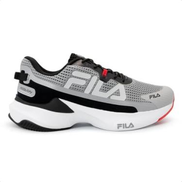 Imagem de Tenis Fila Recovery Masculino, Alloy/Black/Flame Scarlet, 40