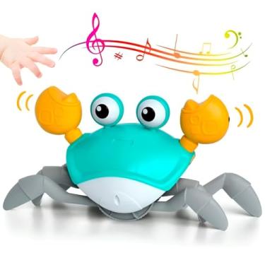 Imagem de Caranguejo Fujão Sensorial Brinquedo Bebê Infantil Música Tummy Time