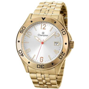 Imagem de Relógio CHAMPION masculino analógico dourado prata CA31195H