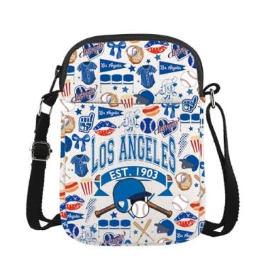 Imagem de Lywjyb Birdgot Bolsa transversal para o dia do jogo de beisebol, esporte, amante, jogador, presente, beisebol, equipes, merchandising, Los Cr