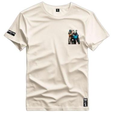 Imagem de Camiseta Coleção Little Bears PQ Urso Robótico Shap Life, M, Off white