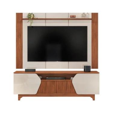 Imagem de Rack com Painel Helo para TVs até 75 Polegadas MDF MDP 4 Portas DJ Móv