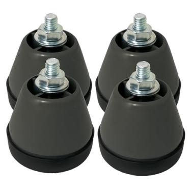 Imagem de Pe Maquina Lavar Lava e Seca – Compatível com Electrolux e LG – Kit 4 Unidades Antivibração (Cinza)