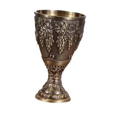 Imagem de Ｂｅｓｇａ Taça medieval vintage com, taça reutilizável, novidade, multiuso, artesanal, elegante, decoração de mesa, Bronze