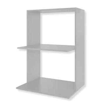 Imagem de Suporte Suspenso de Microondas E Forno Mdf Madeira de Parede Nicho(Branco)