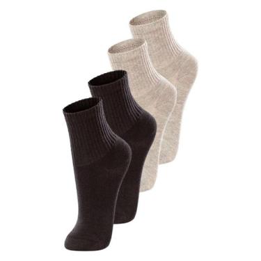 Imagem de Kit com 4 Pares de Meias Infantil Cano Médio Lupo 2727-088 Colorido, B