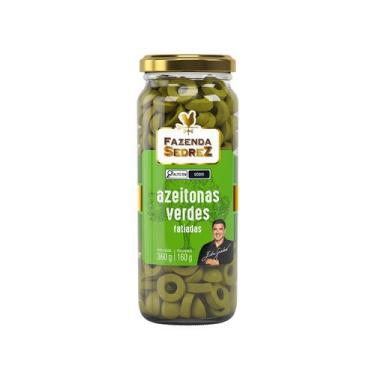 Imagem de Azeitonas Verdes Fatiadas 360g/160g - Vd. Fazenda Sedrez