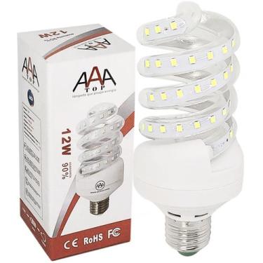 Imagem de Lâmpada Milho Espiral Led 12w E27 Bivolt Branco Frio - AAA TOP, 110V/2