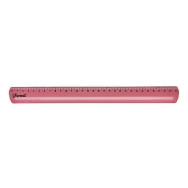 Imagem de Régua escolar e escritório de 30cm Acrinil, Rosa