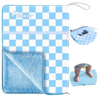 Imagem de MBKET Bolsa úmida e seca, bolsas grandes de 40 cm com toalha, bolsas de molhado atualizadas para bebê, praia, piscina, academia, roupas de banho