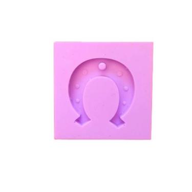 Imagem de R67 Molde de silicone ferradura resina - confeitaria dos moldes