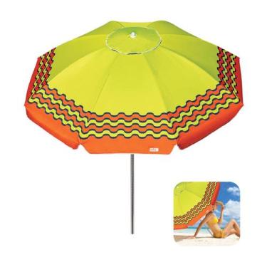 Imagem de Guarda Sol 2,4m Articulado Alumínio Sombreiro Ibiza Praia Piscina Camp