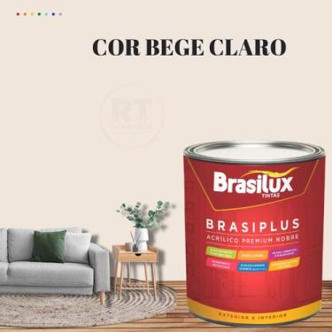 Imagem de Tinta de Parede Semi Brilho Marrom 800ml Brasiplus Acrilica Lavável. -