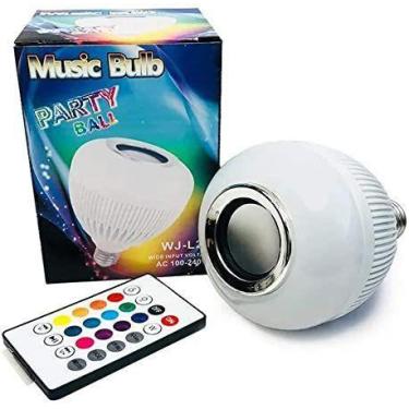 Imagem de Lâmpada Led Luz Rgb Bluetooth Música Com Controle Remoto 6W WJ-L2 AC 1