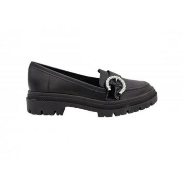 Imagem de Mocassim Feminino Moleca Com Fivela 5775.106, Preto, 37