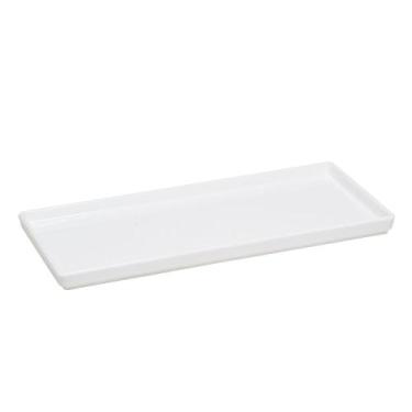 Imagem de Prato Square Retangular 13,5x27 Branco em Polipropileno Linha Tropical