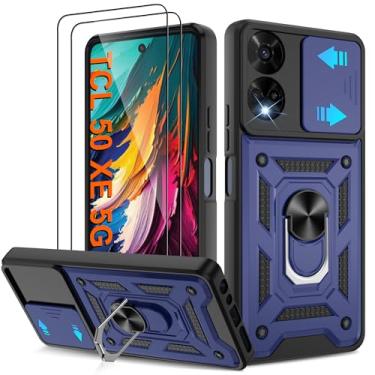 Imagem de ATUMP Capa protetora para TCL 50 XE 5G/TCL 50 XE Nxtpaper 5G com [2 peças] protetor de tela HD, resistente à prova de choque com suporte de rotação de 360° [grau militar] capa protetora para TCL 50 XE