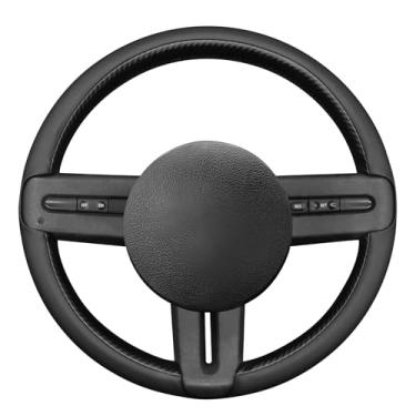 Imagem de MEWANT Capa de volante de carro costurada à mão para Ford Mustang 2005-2012 Acessórios de volante de carro para Ford Mustang