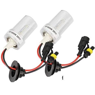 Imagem de Solinder 2pcs 100w H7 6000K Alto Carro de Alto Brilho Xenônio Substituição de Farol para Lâmpadas, Segurança, Vida Longa, Economia de Energia, Super Brilho, Boa Temperatura Cor,