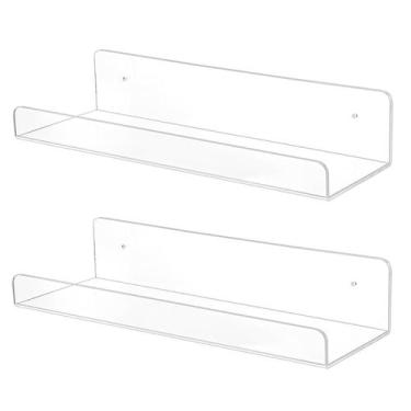 Imagem de Prateleiras de acrílico TONICE Wall, prateleira flutuante de 25 cm, pa